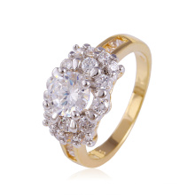 Xuping Hot Selling Luxury Multicolor Ring with White CZ Stone